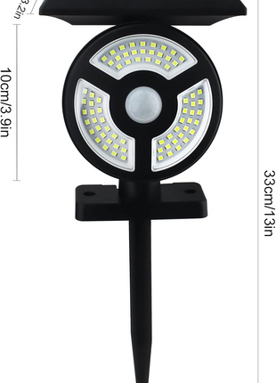 Multifunctional Solar Motion Sensor Garden Lamp - 200lm LED COB, IP67 Water resistant