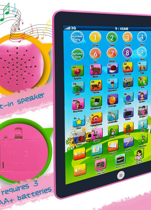 Kids Learning Tablet 24.3cm – Interactive Alphabet, Spelling & Math Toy