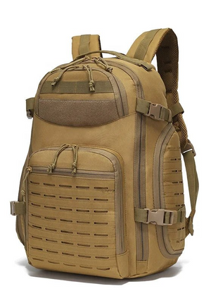 Tactical Backpack 35L Canvas Outdoor Rucksack with Molle System
