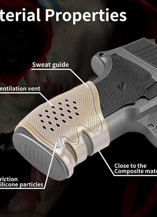 Tactical Rubber Grip Sleeve for Handgun Pistol – Anti‑Slip