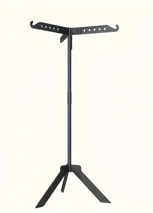 Freestanding Clothes Drying Rack 136.5cm – Foldable Laundry Stand with 360° Rotating Arms – Indoor Outdoor Garment Hanger, Black