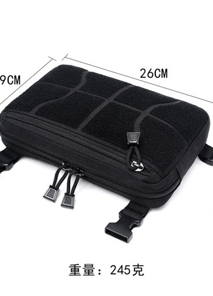 Tactical Chest Rig Bag 26×19×4 cm | 1000D Nylon Multi‑Pocket Adjustable Shoulder/Waist Pack