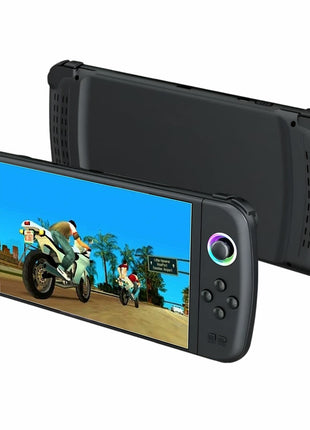 Retro Handheld Gaming Console 256 GB – 50 000+ Games, 7″ IPS, EmuELEC, 3000 mAh, Black