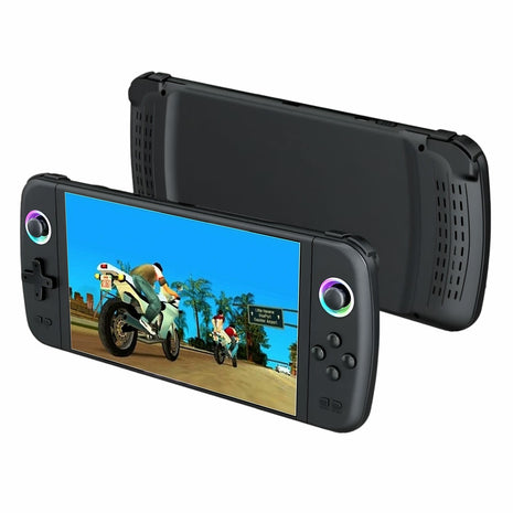 Retro Handheld Gaming Console 256 GB – 50 000+ Games, 7″ IPS, EmuELEC, 3000 mAh, Black