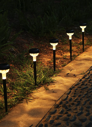 6 Pack Solar Garden Stake Lights, 305 mm Outdoor Pathway Lights