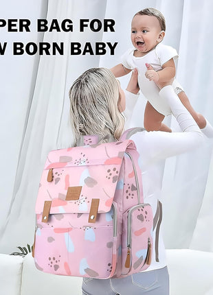 Diaper Backpack Bag 25L Waterproof, Bottle Holders & Wipe Pocket – MS-24.
