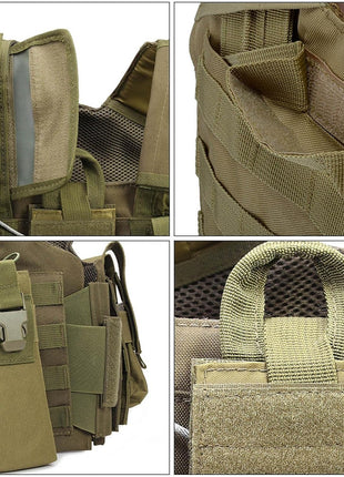Tactical Vest 54x30x57cm Oxford Cloth Quick Release Modular Carrier