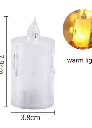LED Flameless Candles – 24 Pack Warm White Flickering Tea Lights
