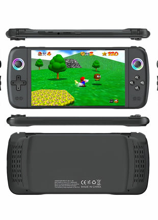 Retro Handheld Gaming Console 256 GB – 50 000+ Games, 7″ IPS, EmuELEC, 3000 mAh, Black