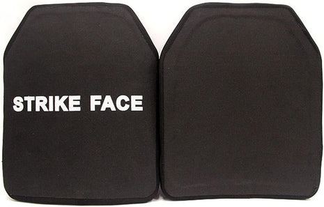 Body Armor Insert Plates 250×300mm Pair – NIJ IIIA – PE + Aluminum Oxide – Curved Protection for Vest/Carrier