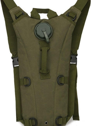 3L Tactical Hydration Backpack with Leakproof Bladder – Oxford Fabric – Black/Green/Khaki