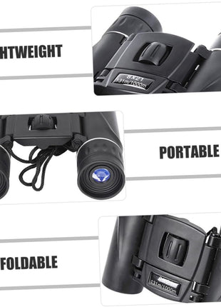 Compact 8x21 Binoculars – Foldable Mini Binoculars with 131m/1000m FOV – Lightweight Travel Size