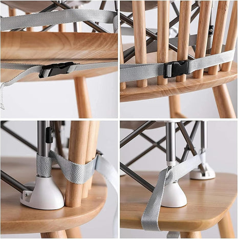 Portable Foldable Baby Chair with Detachable Tray & Safety Belt- Green Chair