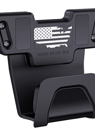 Magnetic Gun Mount 12cm PA9 Polymer with Trigger Guard – 45lb Magnet Holder for Handgun Pistol Revolver – Black USA Flag