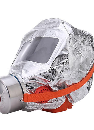 Fire Escape Hood Smoke Mask 60-Min Protection | High-Efficiency Filter | Foil Hood + Wide Visor | Adults & Kids 6+