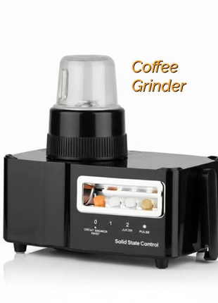 700W Juice Extractor Blender Grinder with 2 Speed & Pulse, Continuous Flow, Stainless Steel Spinner, 3 Containers, Black