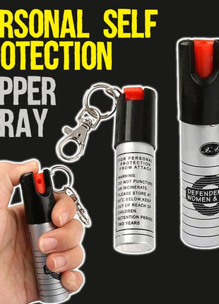 Pepper Spray 20ml Self-Defense Keychain – Aluminium Canisters – Flip-Top Stream Spray