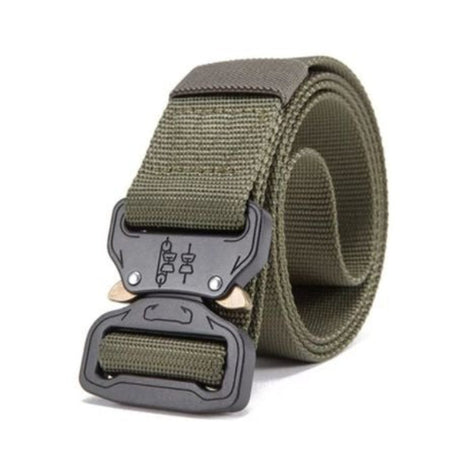 Tactical Waist Belt 130 cm x 3.8 cm Nylon Strap Auto‑Lock Quick‑Release Buckle