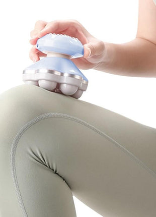 Cable-Powered Handheld Massager with Dual-Sided Massage Heads, Massage Points, Ergonomic Grip & USB Power Cable
