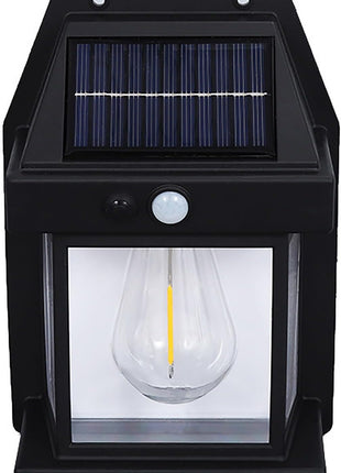 Solar Wall Light 1200mAh Outdoor Lantern with Motion Sensor – 3 Modes, Waterproof ABS Body