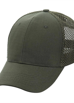 Tactical Ripstop Mesh Cap – Adjustable Outdoor Trucker Hat