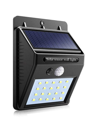 Solar Sensor Wall Light 350 Lumen – 25 LED – Motion Detection – ABS+PC Waterproof Housing – 4 Modes – IP65
