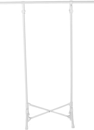 Single‑Pole Carbon Steel Clothes Drying Rack – Foldable Free‑Standing Floor/Ceiling Hanger