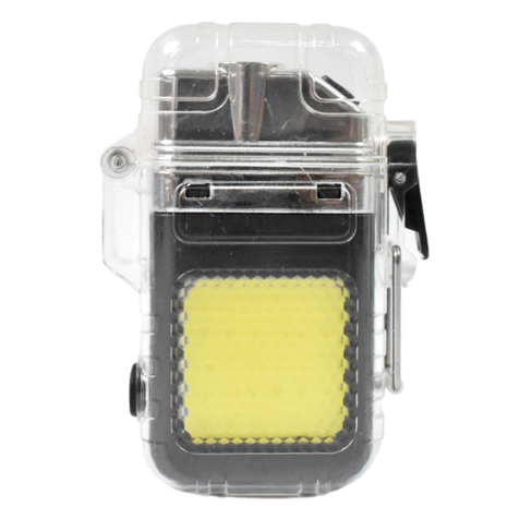 USB Rechargeable Dual Arc Plasma Flashlight Lighter – 2-in-1 Waterproof Windproof LED Light – ABS Plastic