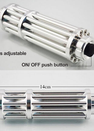 5000mW  Green Laser Pointer – Aluminium Chassis –  Silver Finish