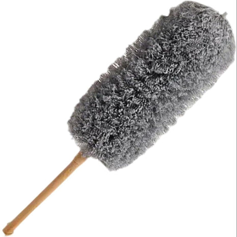 Microfiber Feather Duster  – Washable Bendable Dusting Wand with Bamboo Handle