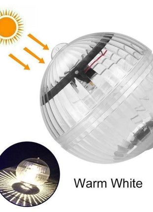 Solar Light Floating Ball Clear ABS Outdoor LED Pool Pond Garden Decoration Light with Switch
