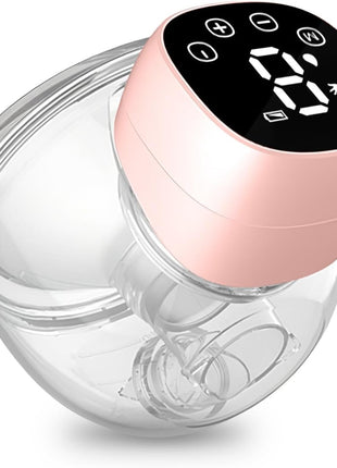 Wearable Electric Breast Pump – 1200mAh Rechargeable – LED Display – 9 Suction Levels – Silent & Leak-Proof