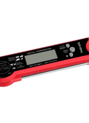 Digital Meat Thermometer with Foldable Stainless Steel Probe – IP67 Waterproof, Backlit LCD, Fast Read
