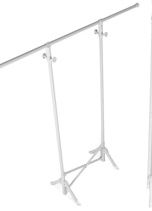 Single‑Pole Carbon Steel Clothes Drying Rack – Foldable Free‑Standing Floor/Ceiling Hanger
