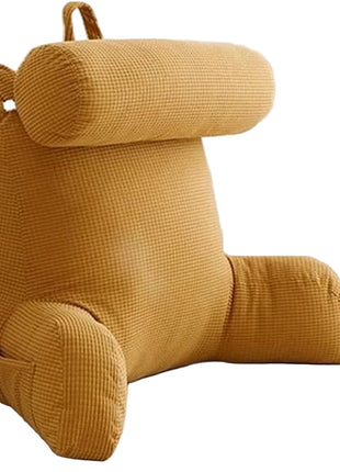 Large Backrest Reading & Lounging Pillow 72×45×58 cm – Cotton Cover, Combination Fill, Neck & Lumbar Support (Multiple Colours)