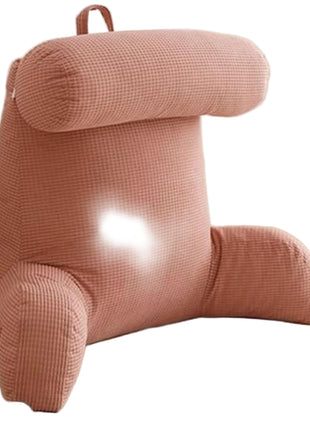 Large Backrest Reading & Lounging Pillow 72×45×58 cm – Cotton Cover, Combination Fill, Neck & Lumbar Support (Multiple Colours)