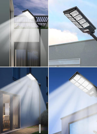 Solar Sensor Wall Light 42.5cm with Remote Control, ABS Outdoor Sconce, Black, Solar-Powered