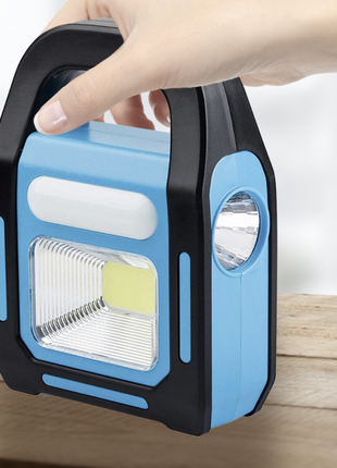 Rechargeable Solar LED Work Light with COB, 3W LED & Tube Light USB Emergency Lantern