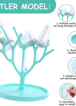 Baby Bottle Drying Rack ABS Plastic Tree Stand