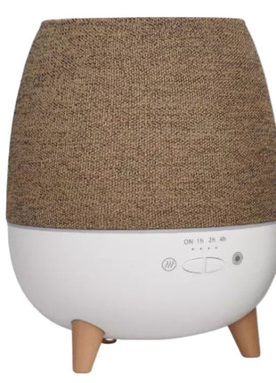 2-in-1 Ultrasonic Aroma Diffuser 300ml – ABS Humidifier with LED Night Light – Brown Fabric Finish