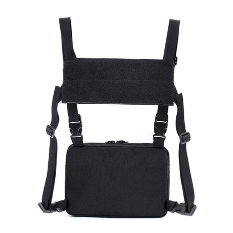 Tactical Chest Rig Bag 26×19×4 cm | 1000D Nylon Multi‑Pocket Adjustable Shoulder/Waist Pack