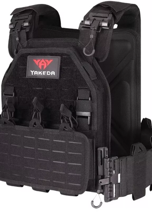 Tactical Vest 1000D Nylon Quick‑Release Modular Plate Carrier Vest Multicam