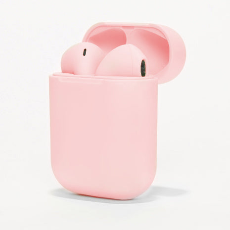 InPods Wireless Bluetooth 5.3 Earphones with Charging Case, Touch Control, Android & iOS Compatible -Pink