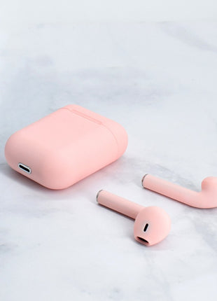InPods Wireless Bluetooth 5.3 Earphones with Charging Case, Touch Control, Android & iOS Compatible -Pink
