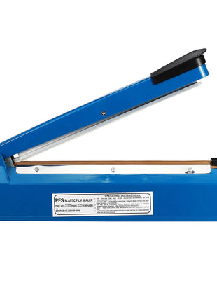 Plastic Film Sealer 200mm – Metal Body Heat Bag Sealer with Adjustable Timer – Blue