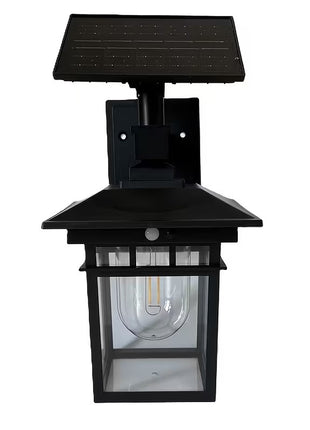 Solar Wall Motion‑Sensor Light 600 lm 6 V/5 W Solar Panel Black