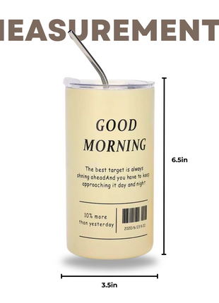 Thermal Insulated Coffee Cup 600ml – 304 Stainless Steel Inner – Vacuum Seal Lid – Reusable Metal Straw