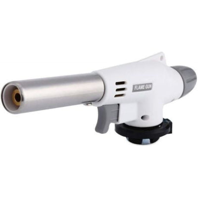 Butane Torch Flame Gun – Adjustable Flame Control – Metal Body – Child Safety Lock – Compatible with Standard Butane