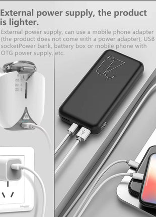 Mesh Nebulizer 8mL Capacity USB-C Power – Quiet Wearable Design for Adults & Kids – White
