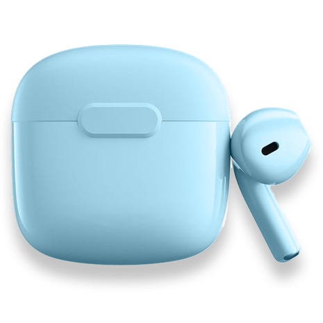 Norden Echo TWS Bluetooth Earphones – True Wireless, Bluetooth 5.0, Charging Case, 10m Range, Type-C Charging, Compatible with Android & iOS - Blue